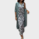 Viviana - Gelbes elegantes Pailletten-Ensemble