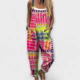 Solange - Latzhose mit Neon-Muster
