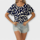 Evelyn – Lässige Bluse mit Animal-Print