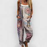Odette - Latzhose mit Boho-Stickerei