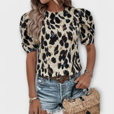 Amelia – Bluse mit Leopardenmuster