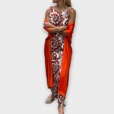 Viviana - Gelbes elegantes Pailletten-Ensemble