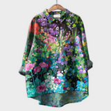 Magdalena - Damenbluse mit Blumenmuster