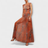Phoenix - Oranges Set mit Wellenmuster