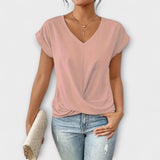 Eloise - Altrosa Top com decote em V