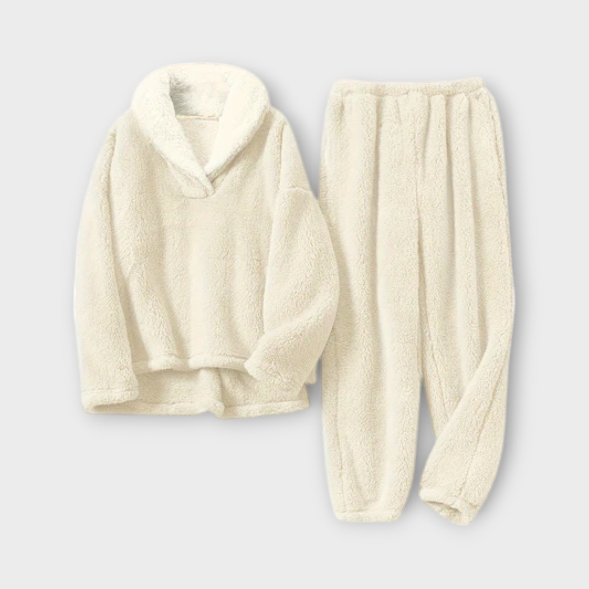 Stella - Graues kuscheliges Flanell-Set