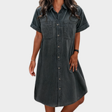 Vestido de ganga de verão, suave