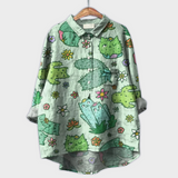 Magdalena - Damenbluse mit Blumenmuster