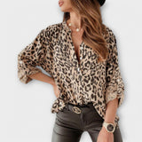 Clara – Modische Bluse mit Leopardenmuster