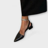 Bertlinde - Asymmetrische Slingback-Pumps