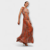 Phoenix - Oranges Set mit Wellenmuster