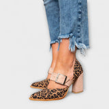 Friederike - Leoparden-Pumps mit Schnalle