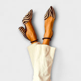Sieglind – Statement-Pumps mit Zebra-Print
