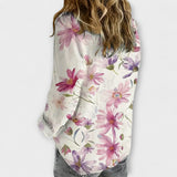 Gaida – Weiße Bluse mit Sommerblüten
