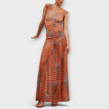 Phoenix - Oranges Set mit Wellenmuster