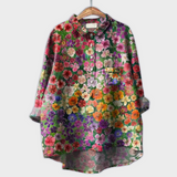 Magdalena - Damenbluse mit Blumenmuster