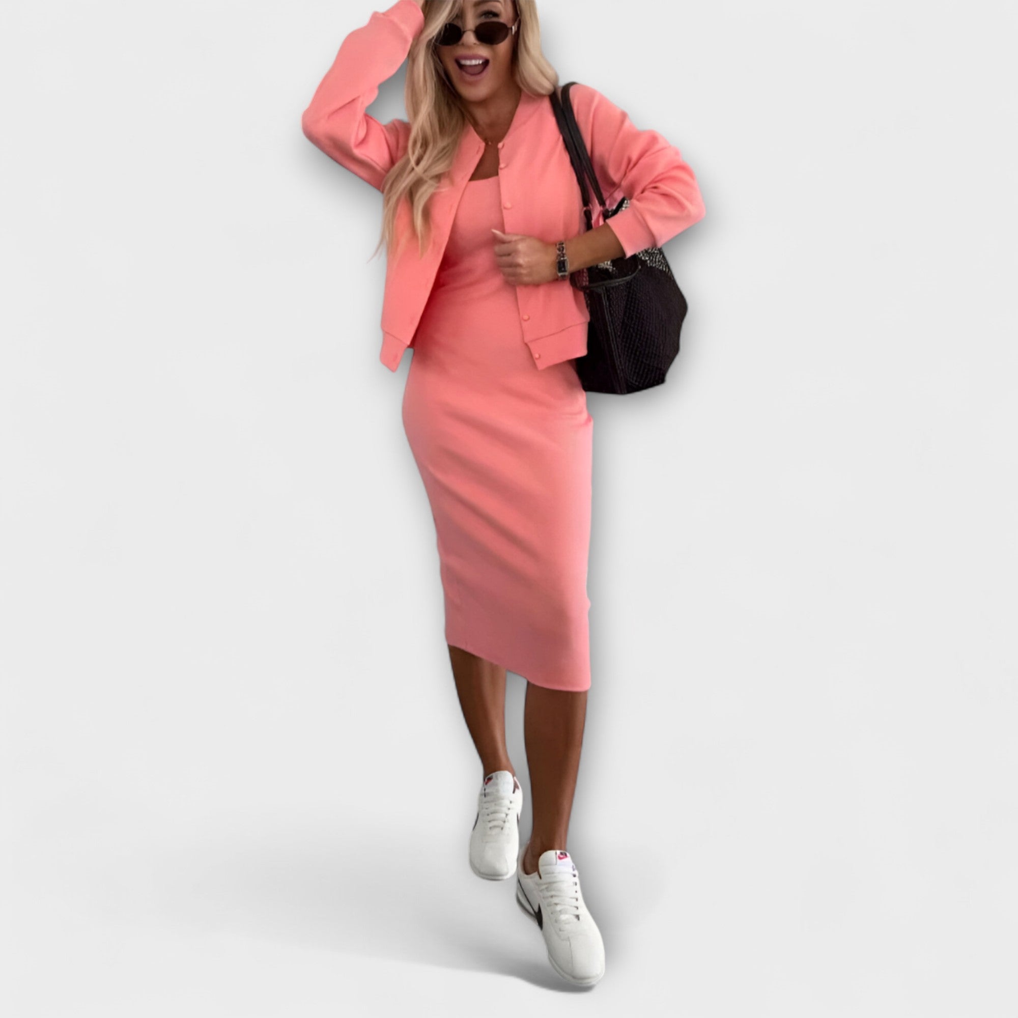 Anna - Blaues entspanntes Co-Ord-Set