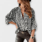 Clara – Modische Bluse mit Leopardenmuster