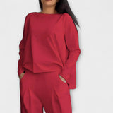 Clémence - Weisses elegantes Lounge-Set