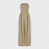 Amélie - Eleganter dunkelblauer Bandeau-Jumpsuit