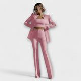 Selina - Weisses 3-teiliges Set mit Blazer