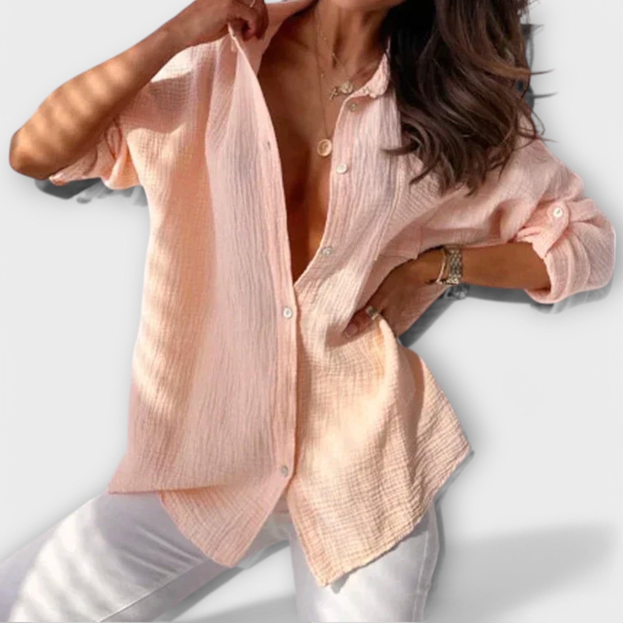 Jessica - Orange lockere Bluse