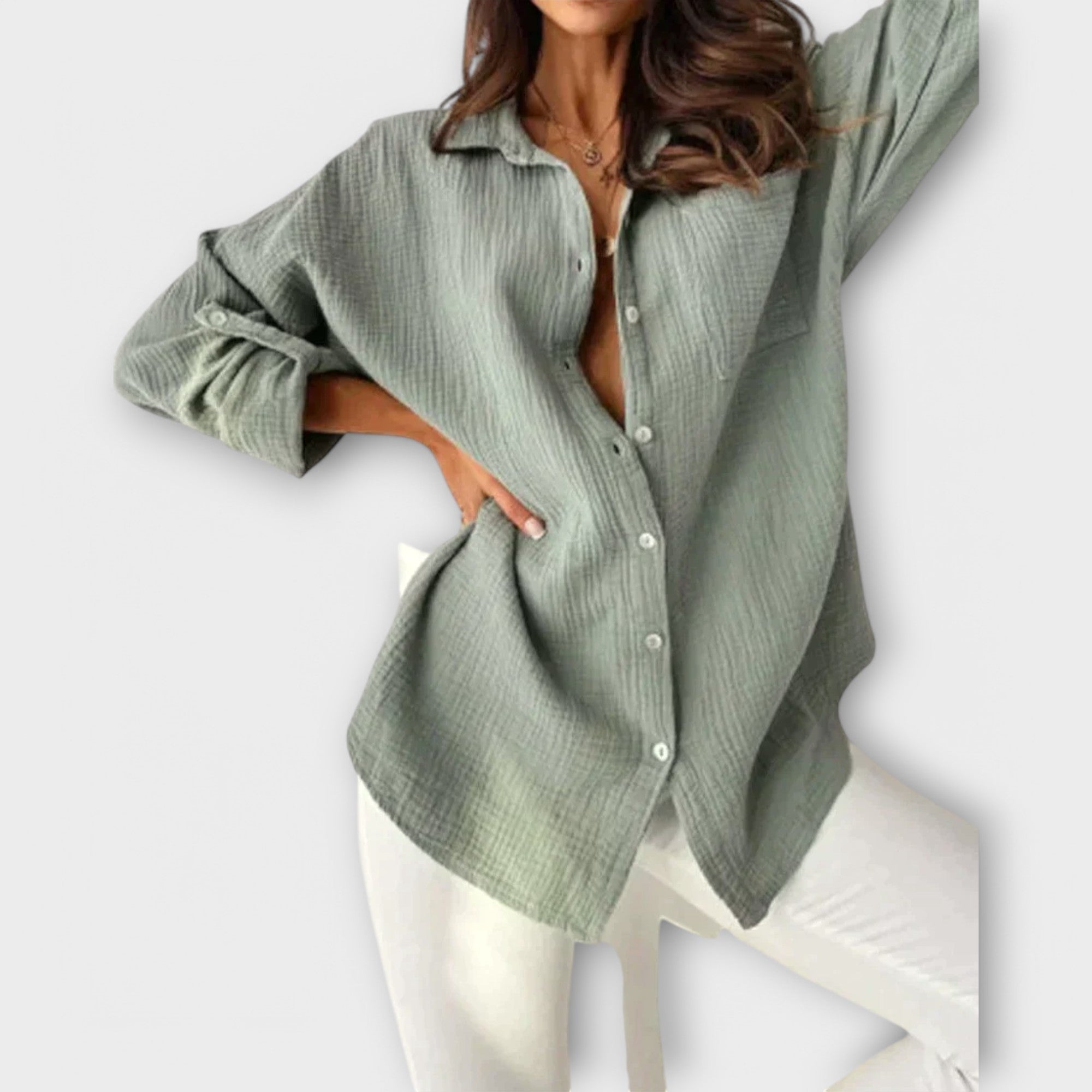 Jessica - Orange lockere Bluse