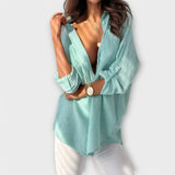 Jessica - Orange lockere Bluse