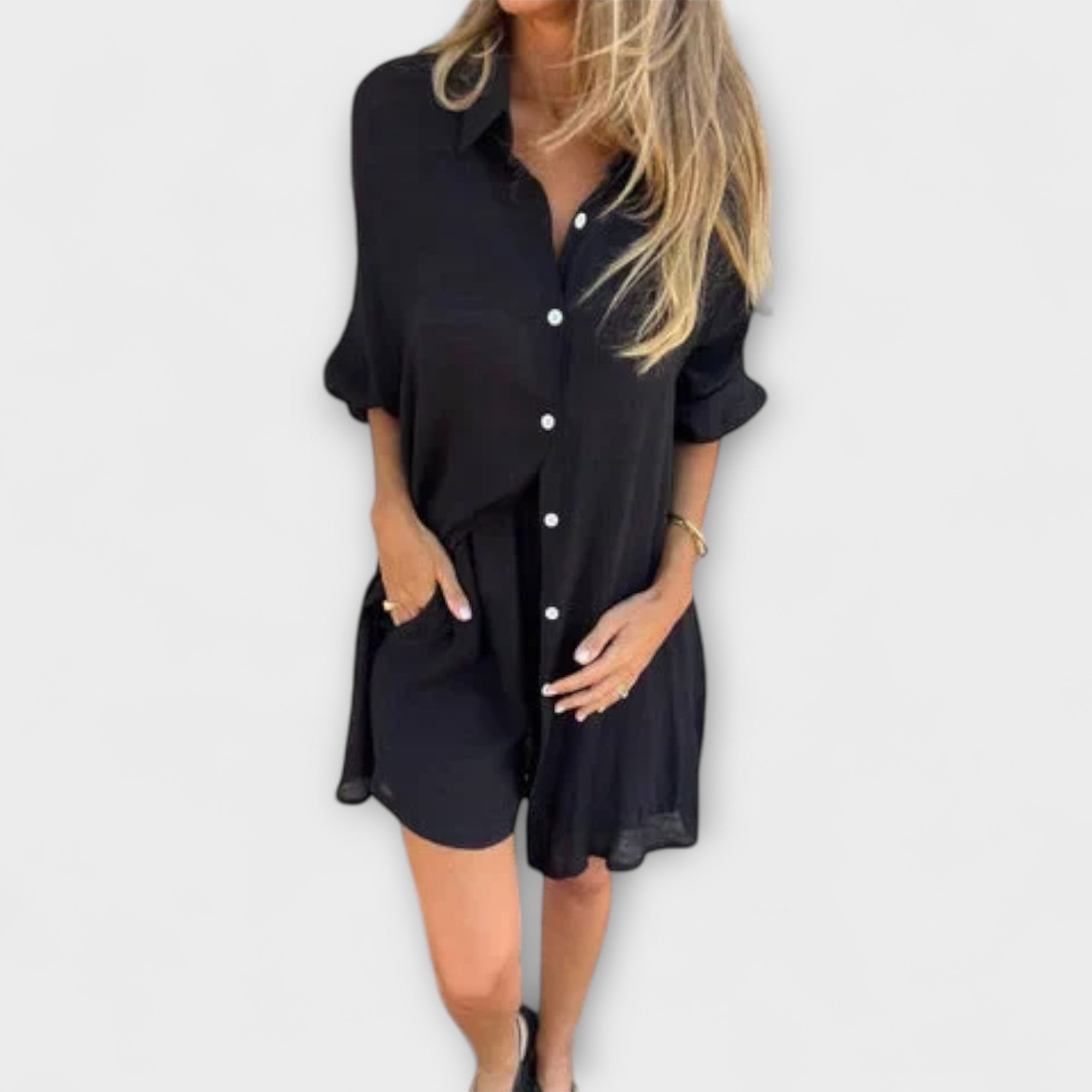 Miravo - Graues Set mit Bluse und Shorts
