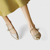 Bertlinde - Grüne Perlen-Pumps