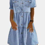 Bohemian Jeanskleid