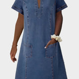 Vestido de ganga macio