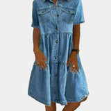 Bohemian Jeanskleid