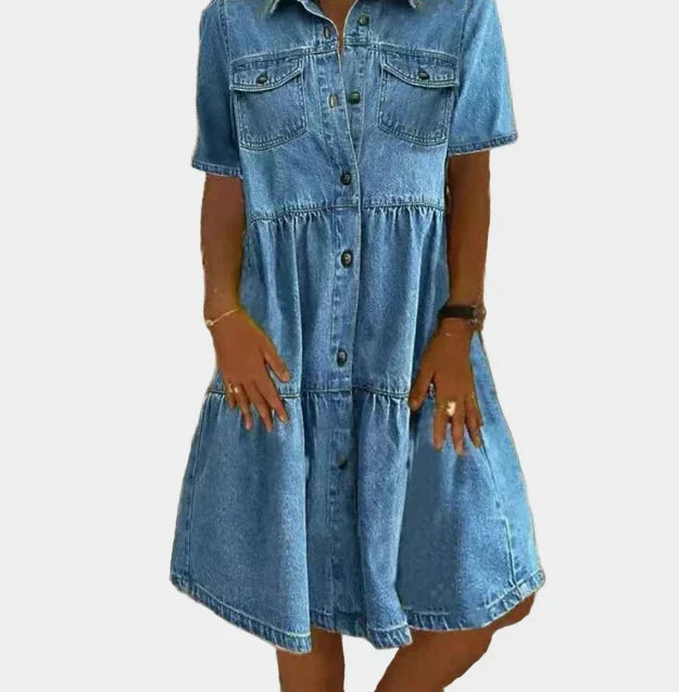 Bohemian Jeanskleid