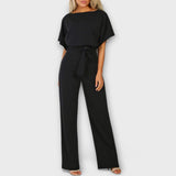 Cremefarbener stilvoller Jumpsuit