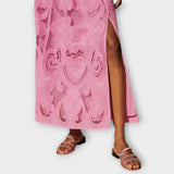 Milla - Rosa Set mit Cutout-Spitze