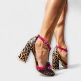 Liselotte – Leoparden-Pumps mit Blockabsatz