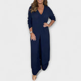 Olivgrünes stilvolles Damen-Co-Ord-Set