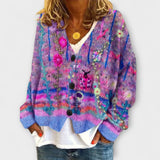 Belle – Bunter Vintage-Strickblazer