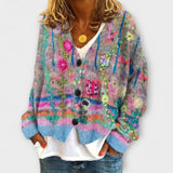 Belle – Bunter Vintage-Strickblazer