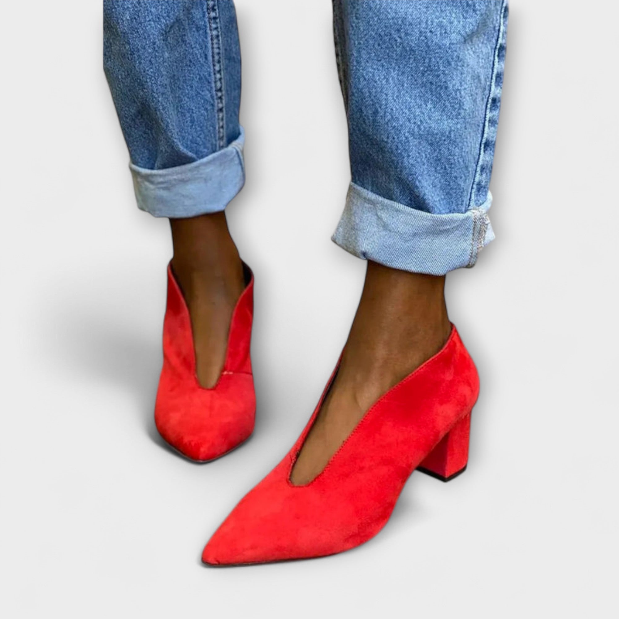 Reinhild - Rosa spitze Pumps