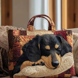 Handgefertigte Tasche „Dackel“