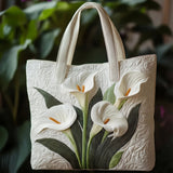Handgefertigte gepolsterte Tasche "Concha Blanca"