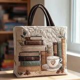 Handgefertigte gepolsterte Tasche "Kapitel Café"