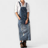 Abigail - Vintage-Jeanslatzhose im Used-Look